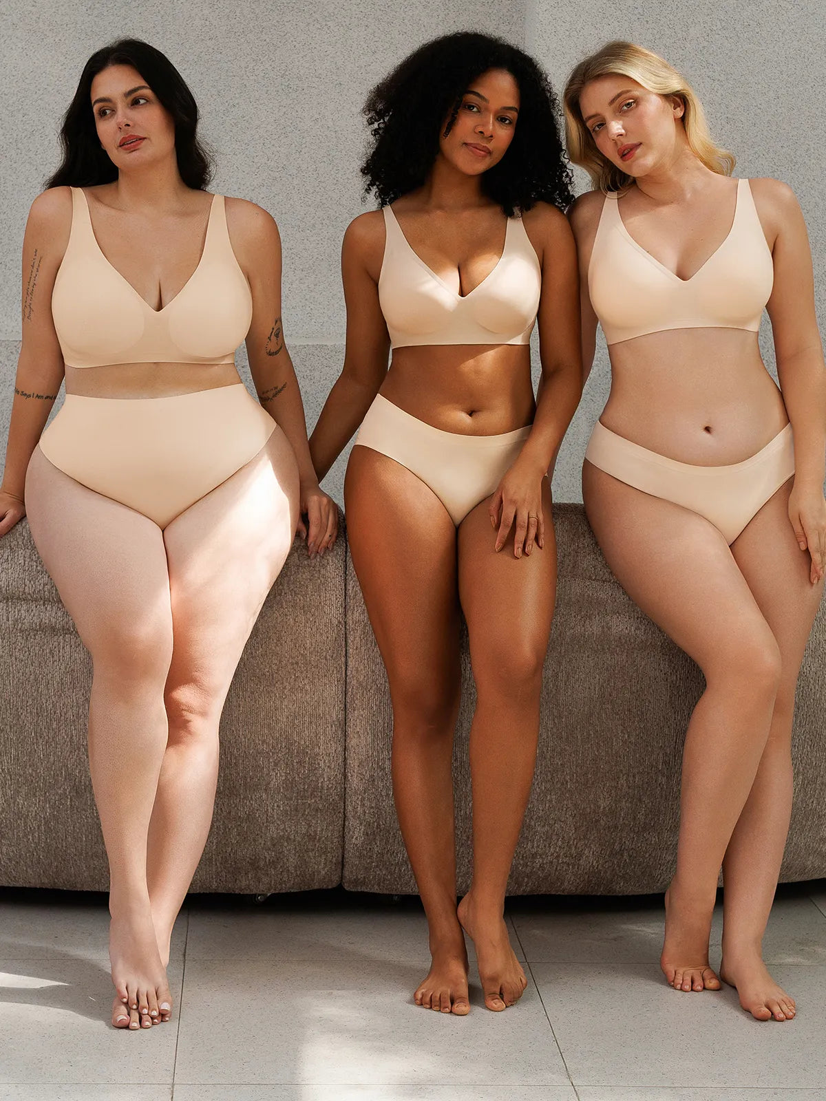 Seamless Wireless Jelly Comfort Plunge Bra