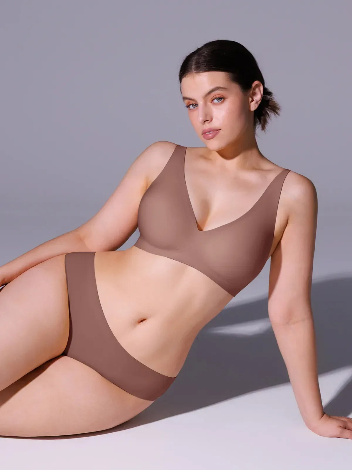 Seamless Wireless Jelly Comfort Plunge Bra