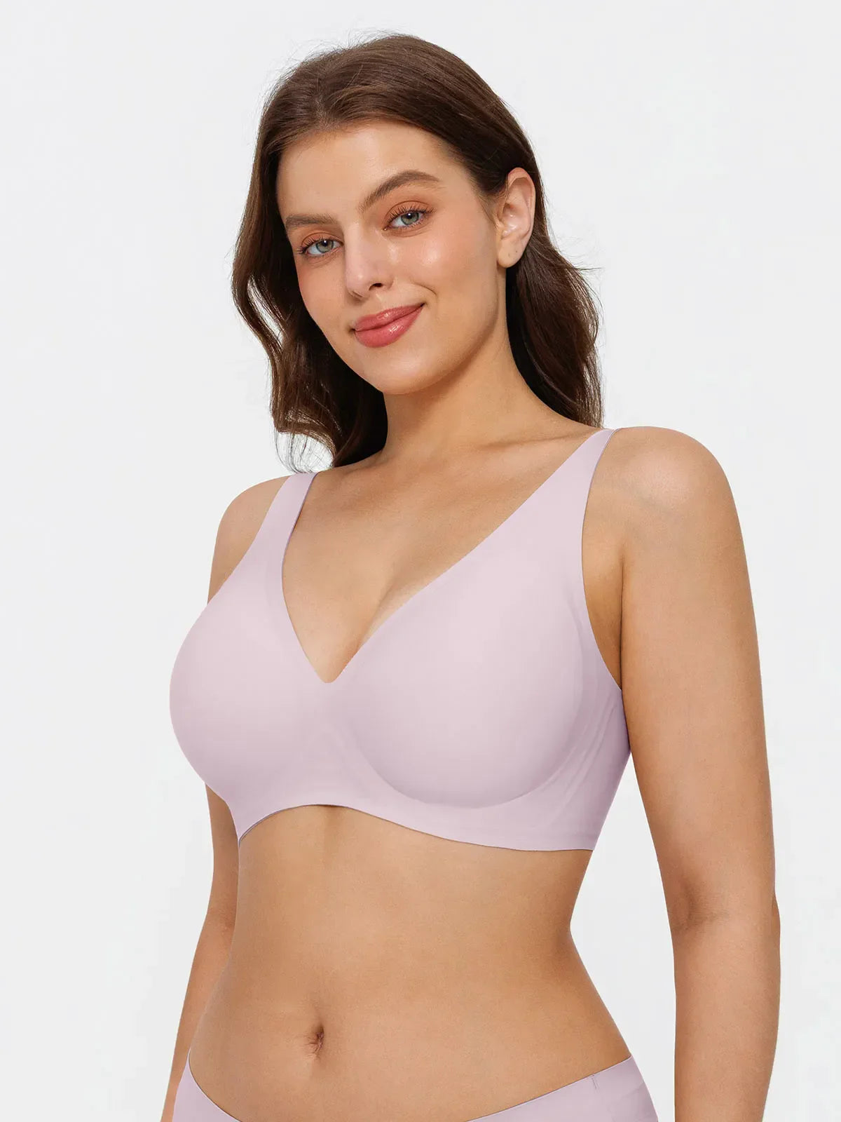 Seamless Wireless Jelly Comfort Plunge Bra