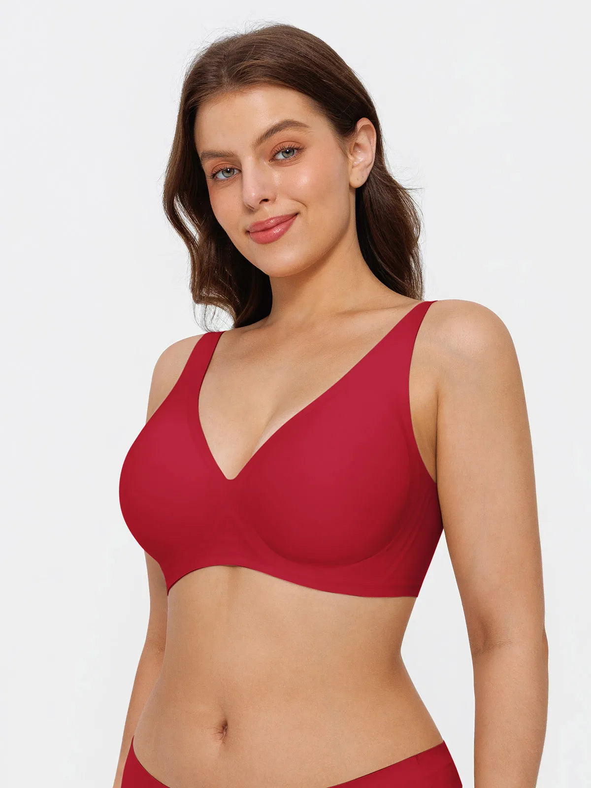 Seamless Wireless Jelly Comfort Plunge Bra