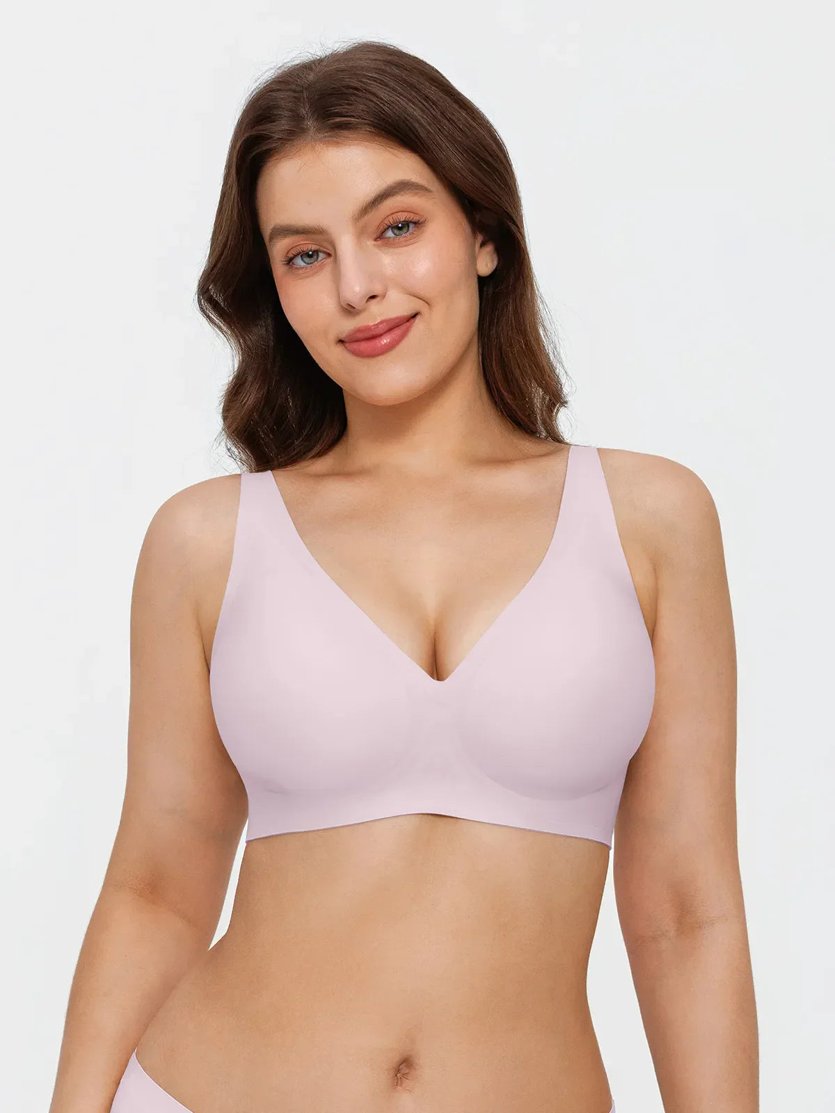 Seamless Wireless Jelly Comfort Plunge Bra