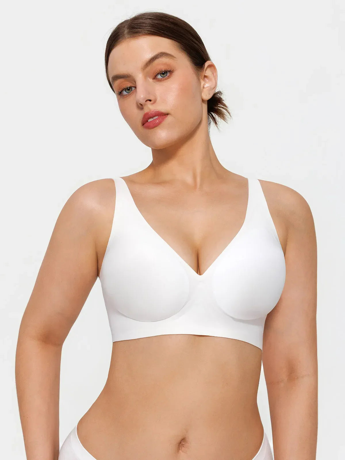 Seamless Wireless Jelly Comfort Plunge Bra