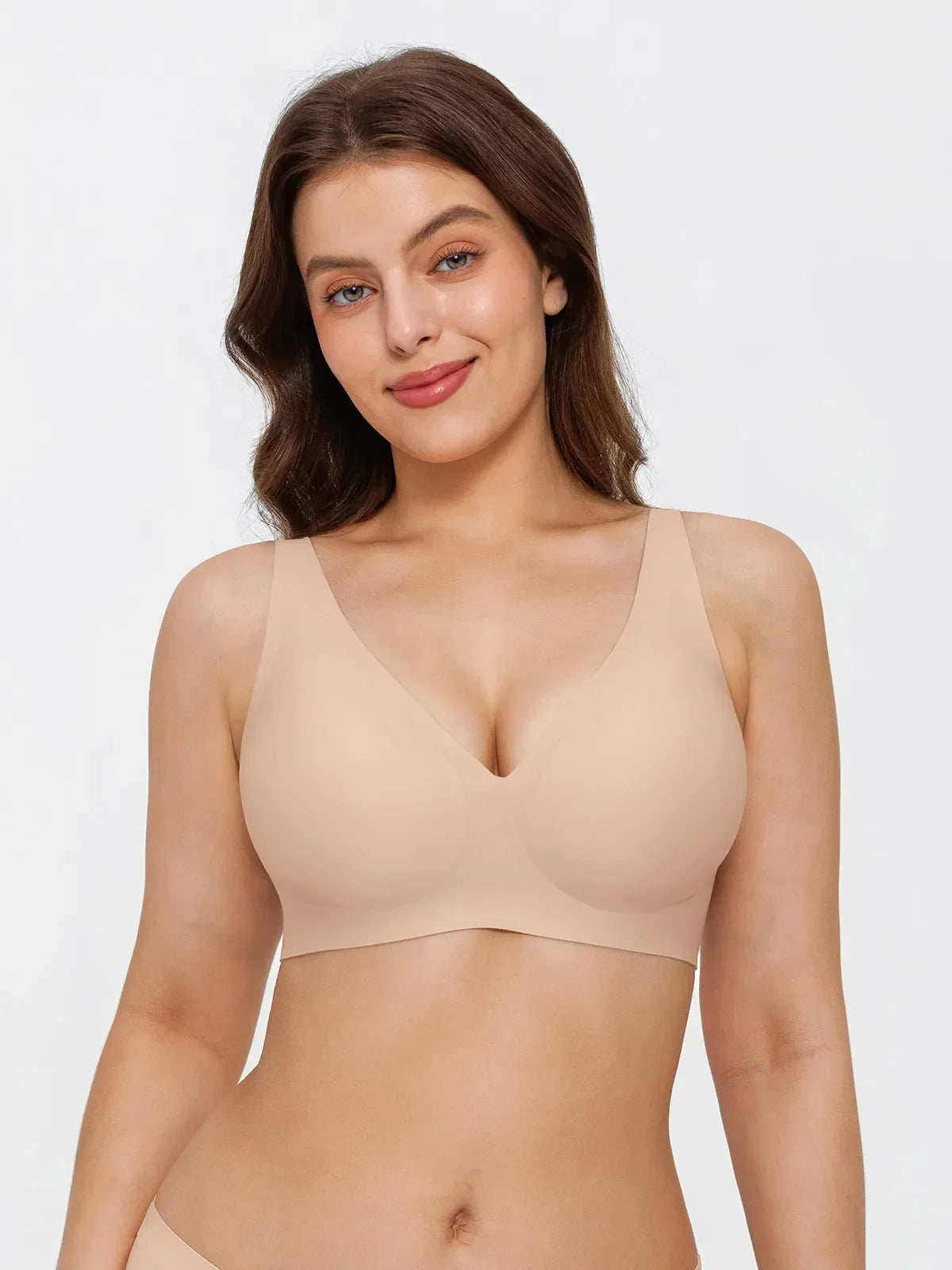 Seamless Wireless Jelly Leopard Contour Minimizer Support Bra