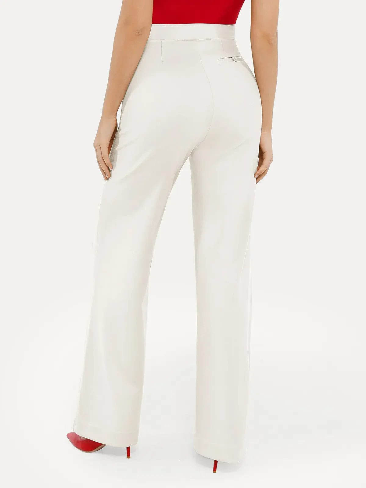 Shapewear Executive High Waisted Wide-Leg Ponte Pants