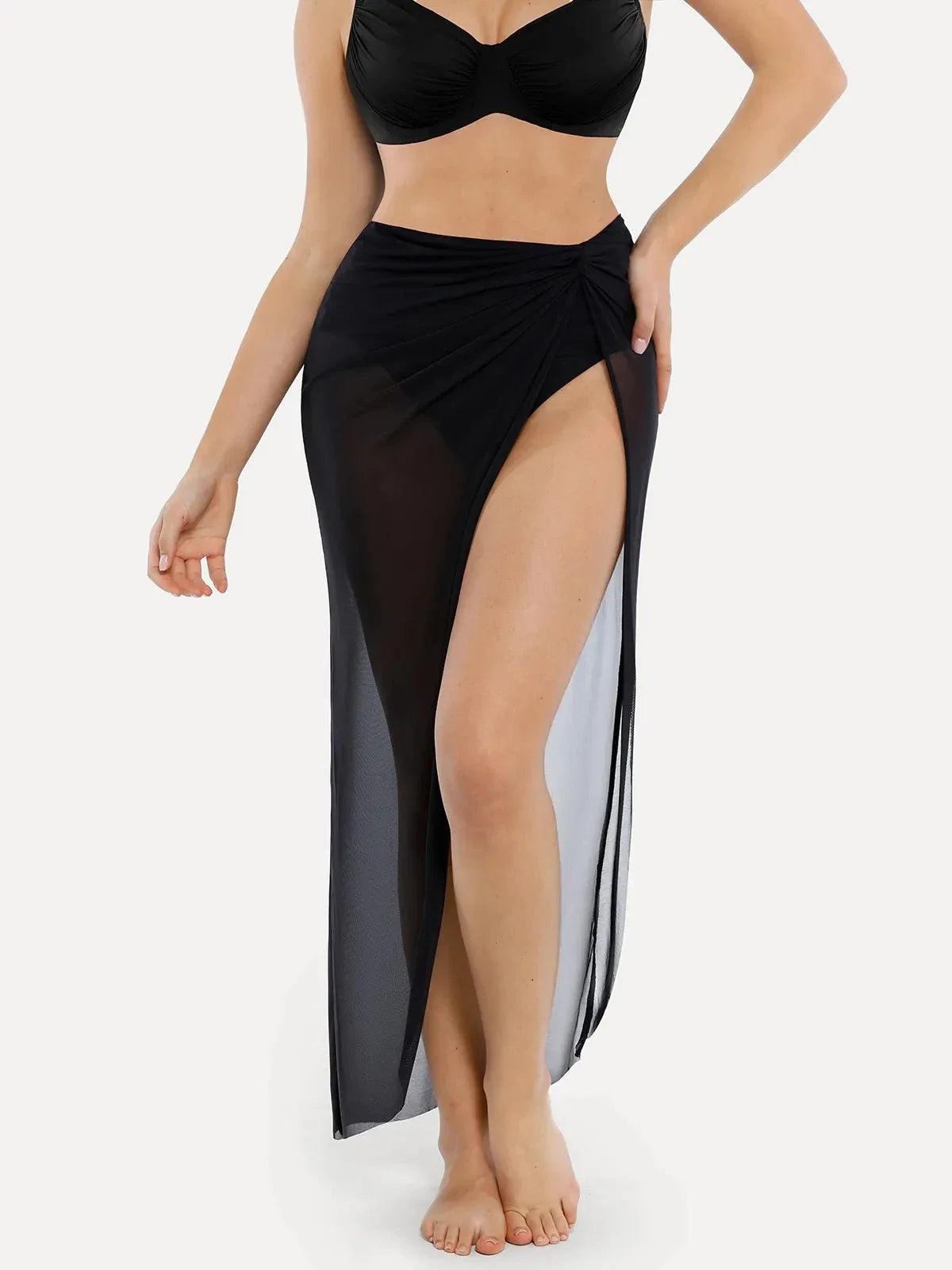 Shapewear Halter Tummy Control Swimsuit And Cover-Up Set