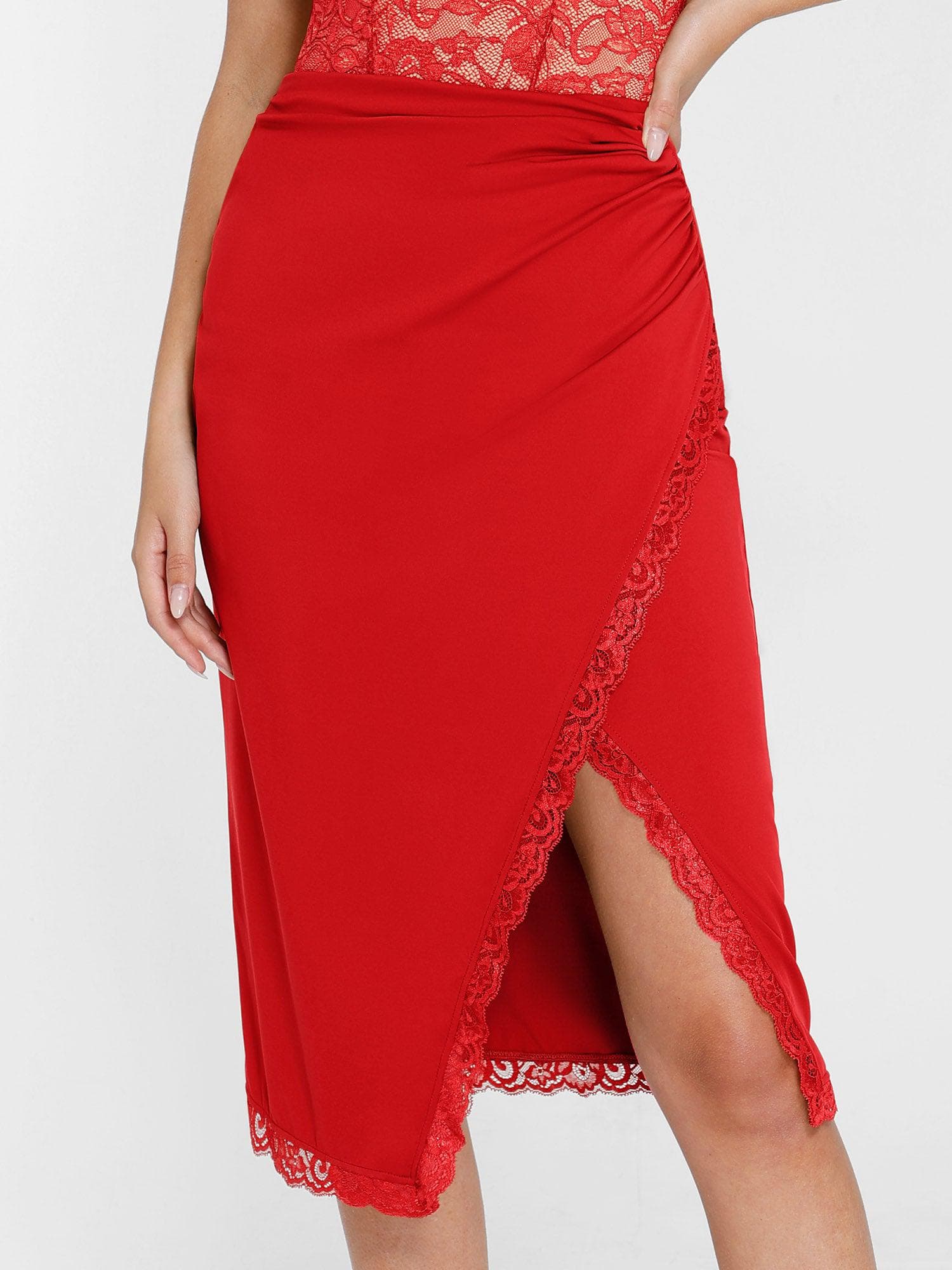 Shapewear Lace Corset Bra or Slimming Midi Wrap Skirt