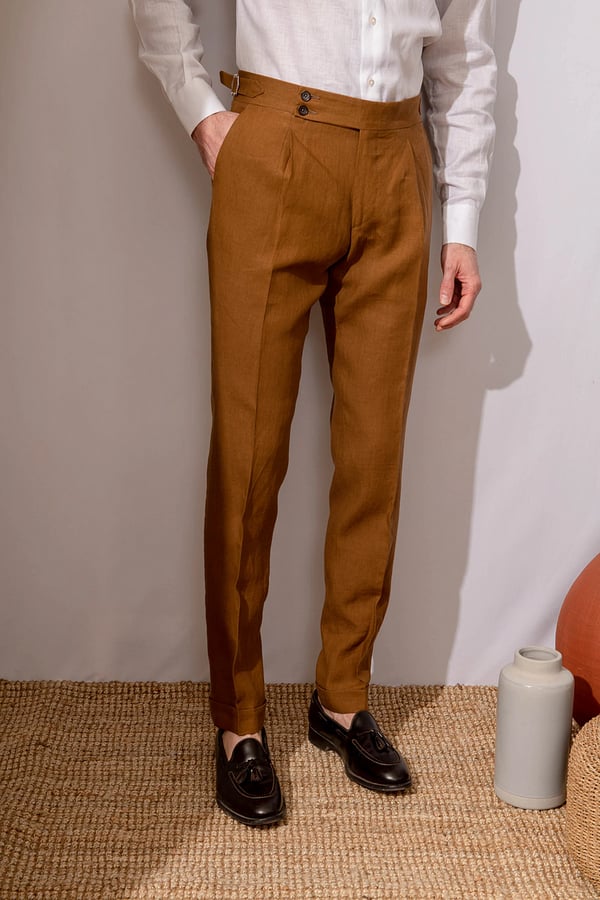 Solid Color Straight Casual Trousers