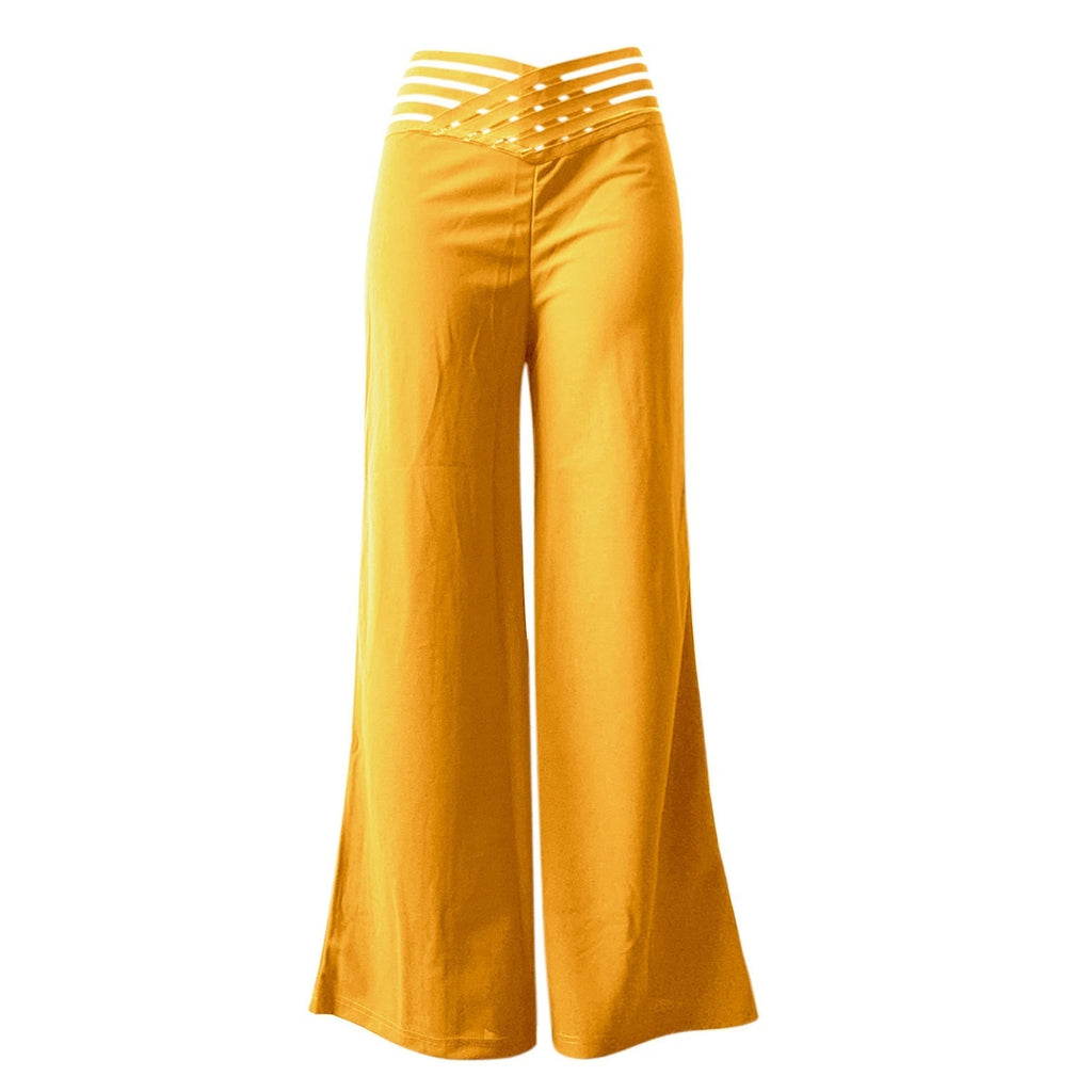 Women’s casual High-Waisted Wide-Leg Pants