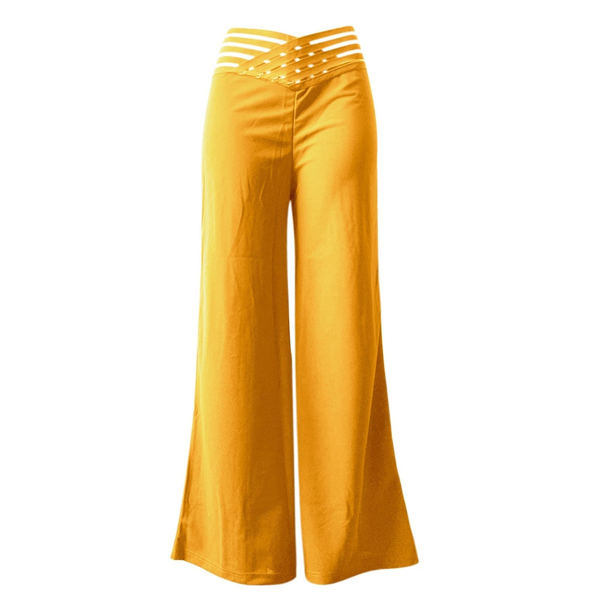 casual High-Waisted Wide-Leg Pants
