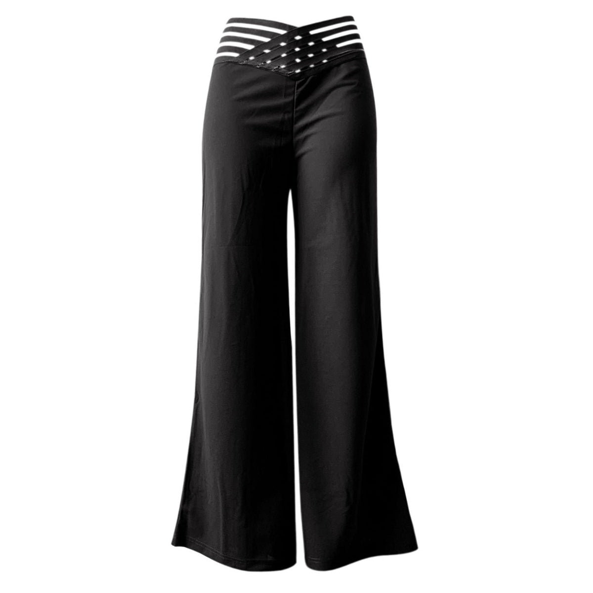 casual High-Waisted Wide-Leg Pants
