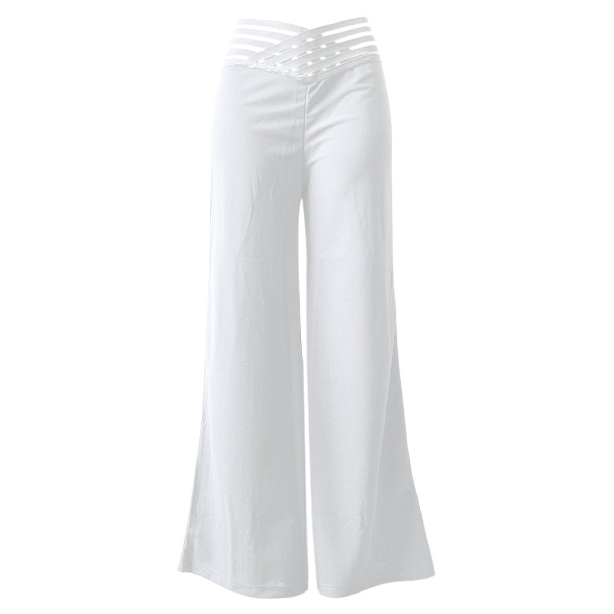 casual High-Waisted Wide-Leg Pants