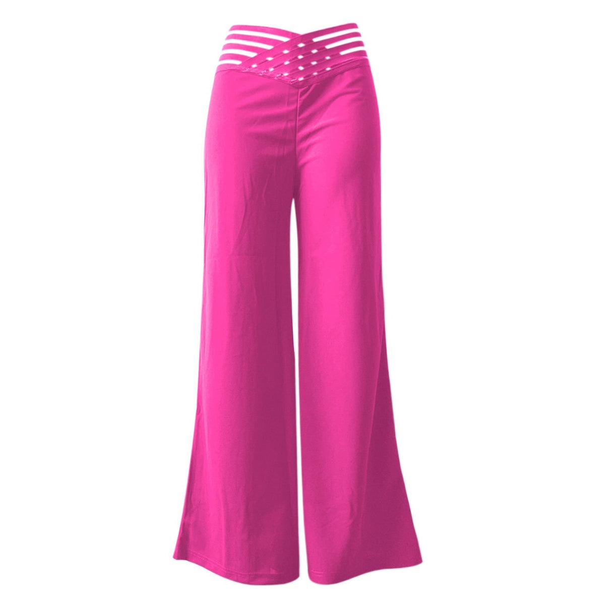 casual High-Waisted Wide-Leg Pants