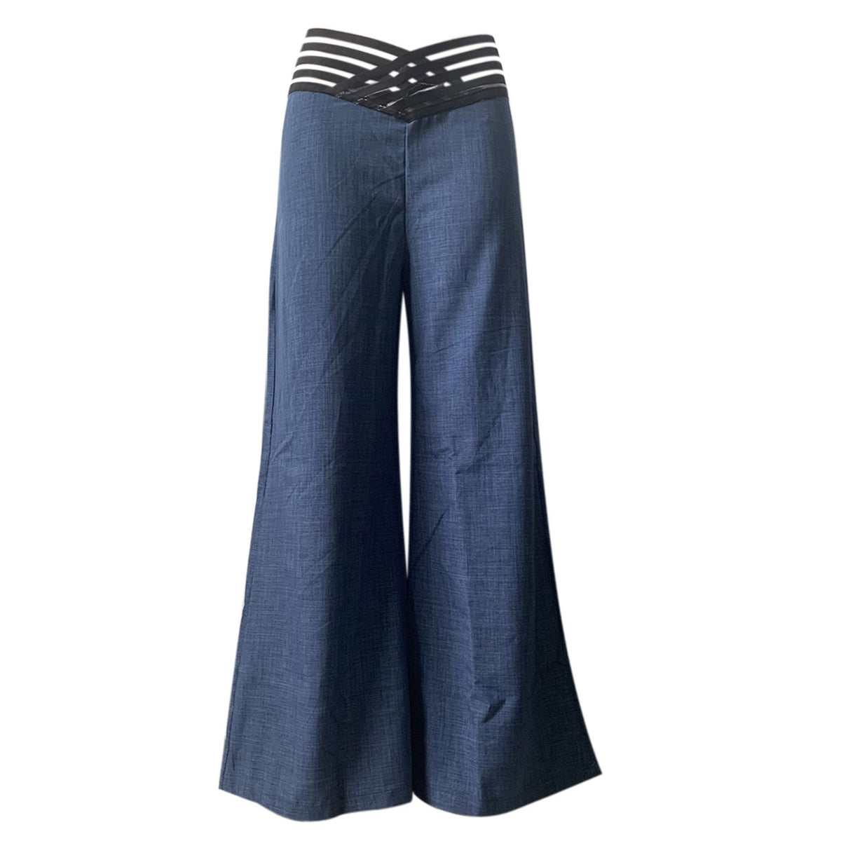 casual High-Waisted Wide-Leg Pants