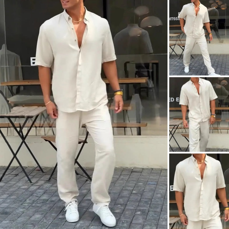 Solid Lapel 2-Piece Set