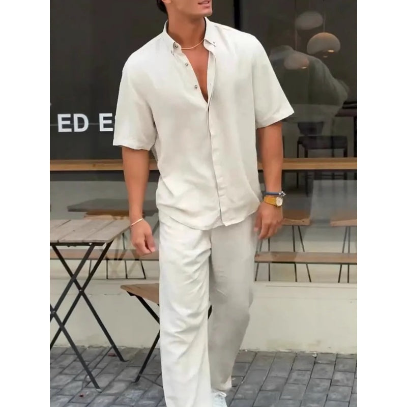 Solid Lapel 2-Piece Set
