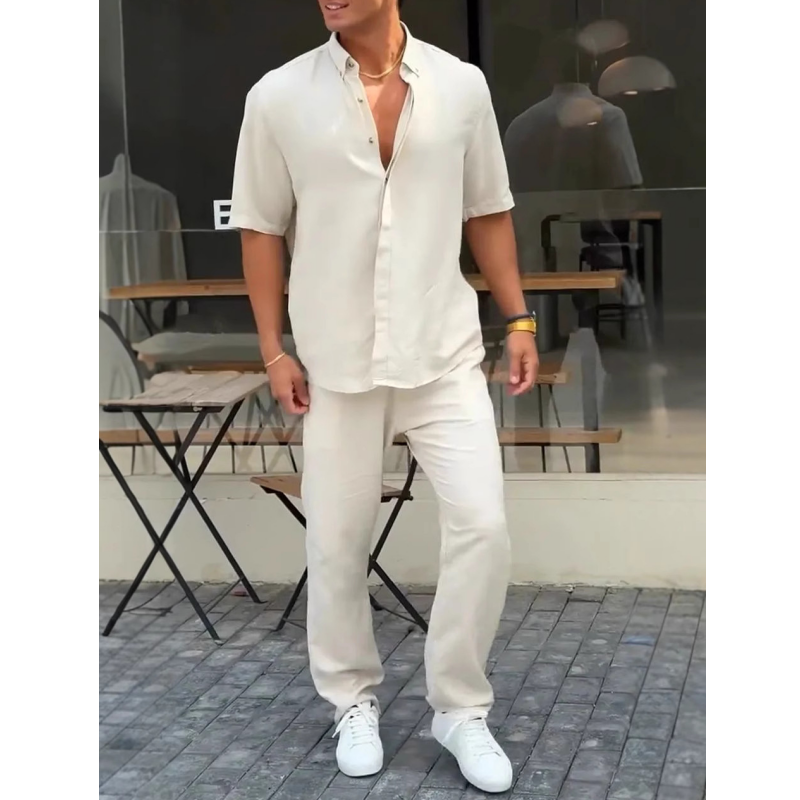 Solid Lapel 2-Piece Set