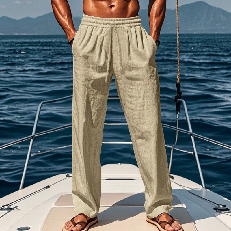 Jay Breathable Linen Trousers – Lightweight Summer Relaxed Fit