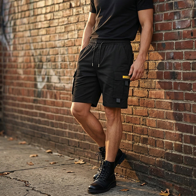 Casual Cargo Shorts with Drawstring Waist