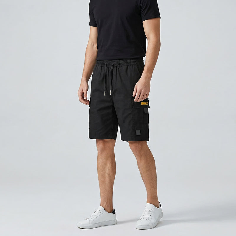 Casual Cargo Shorts with Drawstring Waist