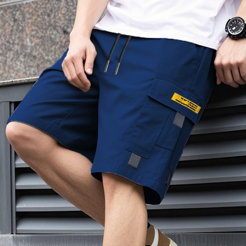 Casual Cargo Shorts with Drawstring Waist