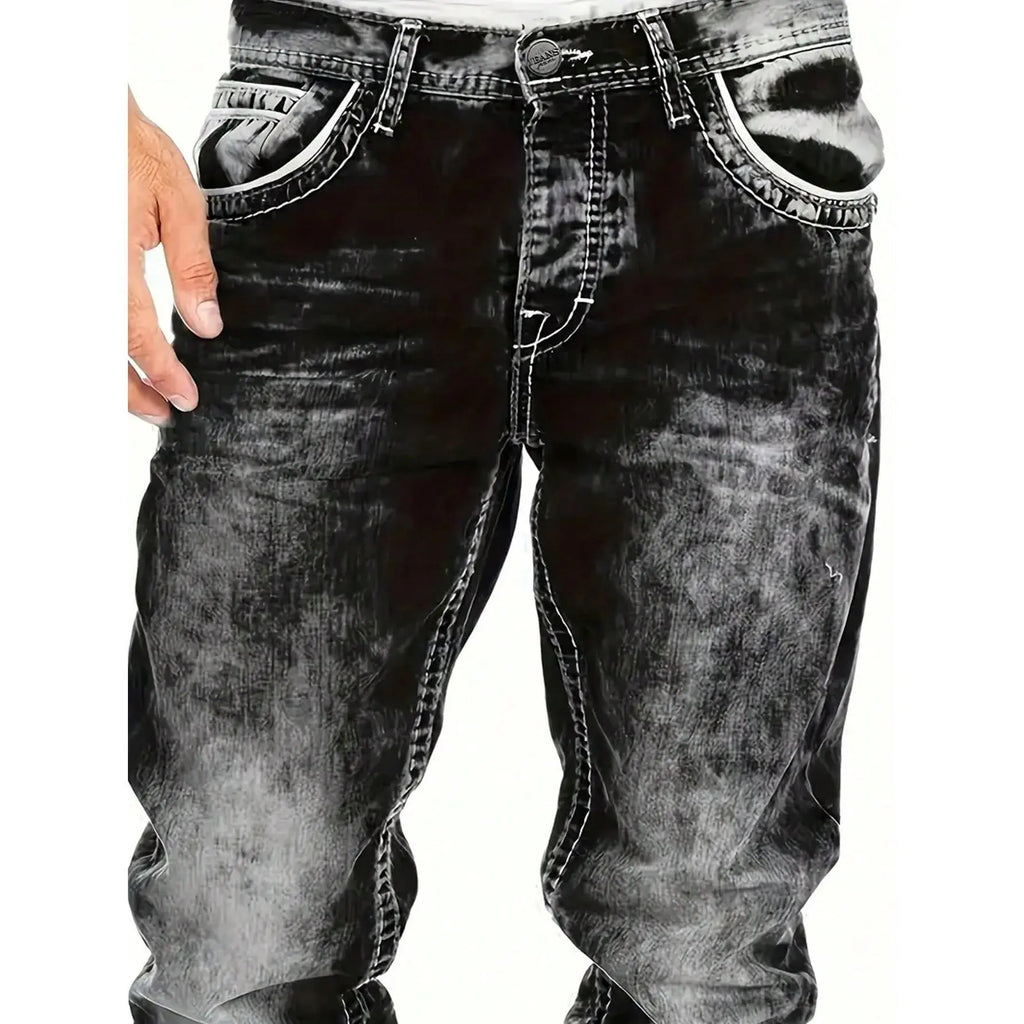 Men's Fashion Creative Stretch Denim Jeans