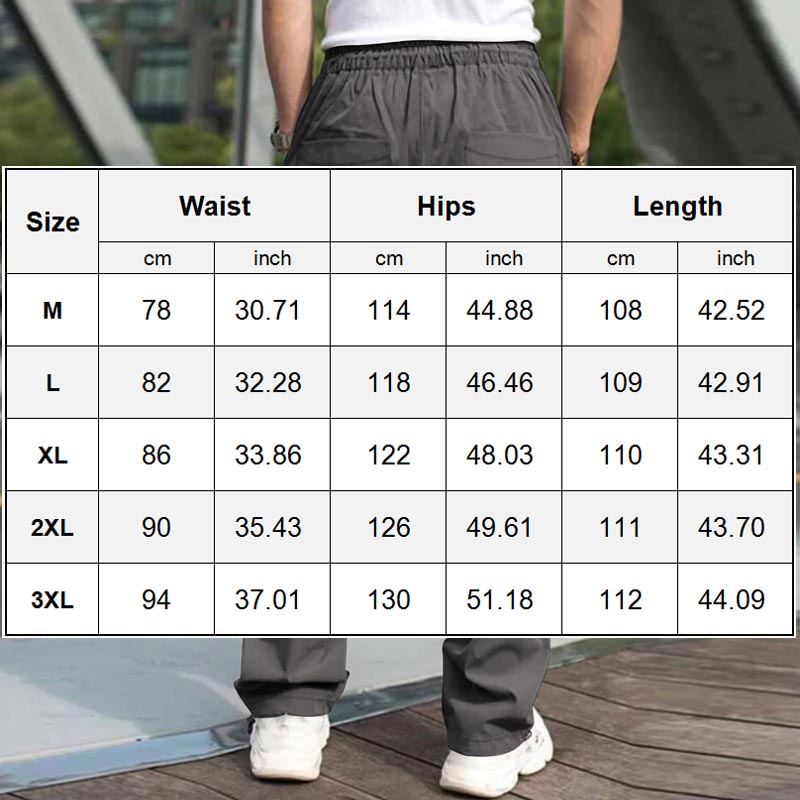 Loose Fit Casual Pants with Multiple Pockets