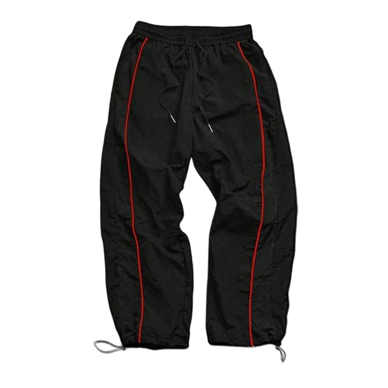 Vintage Streetwear Retro Side-Stripe Wide-Leg Trousers