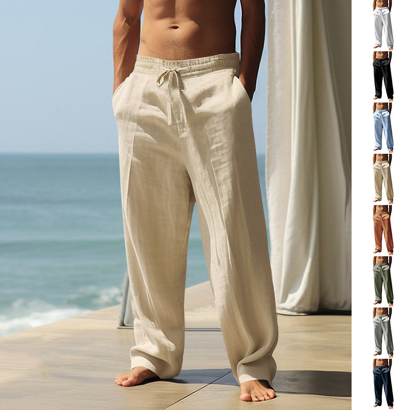 Casual Drawstring Pants with Pockets