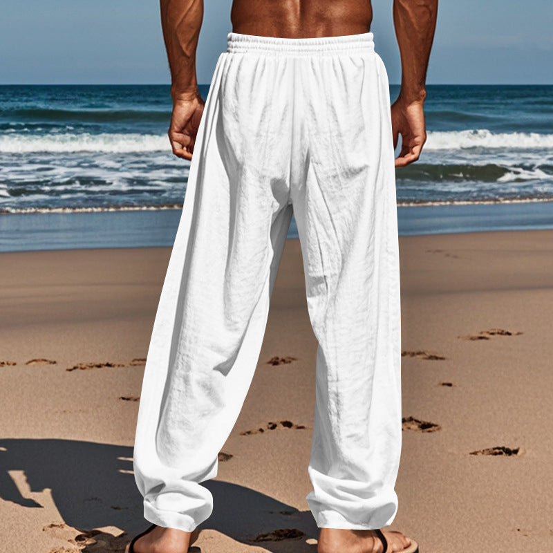 Casual Drawstring Pants with Pockets