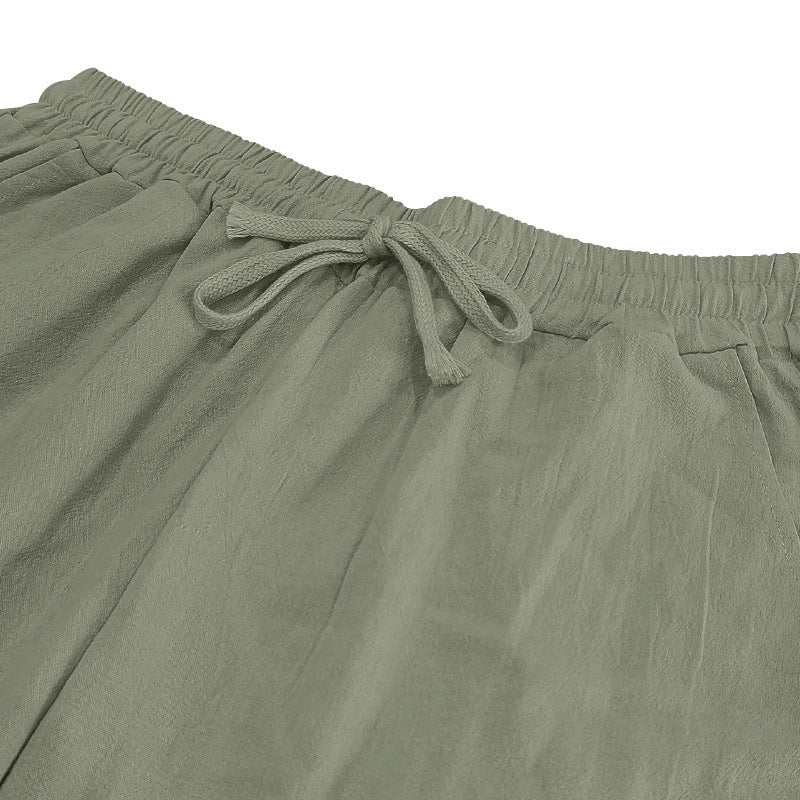 Casual Drawstring Pants with Pockets