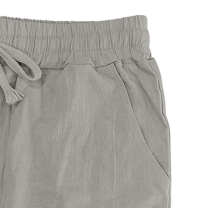 Casual Drawstring Pants with Pockets