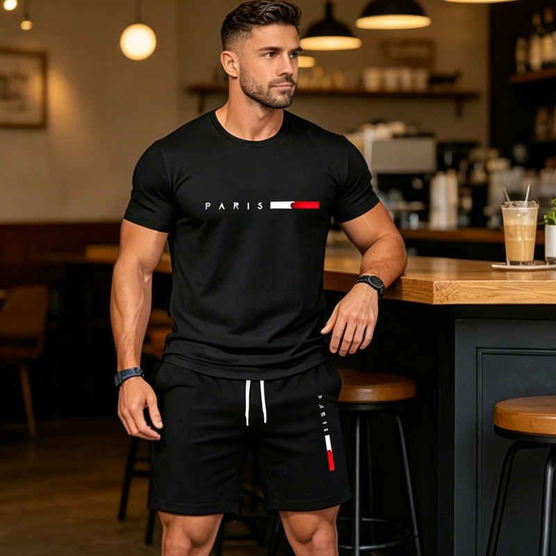 Men’s Printed 2-Piece Set
