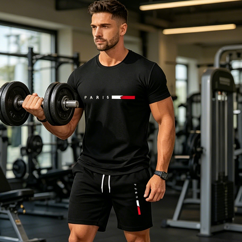 Men’s Printed 2-Piece Set