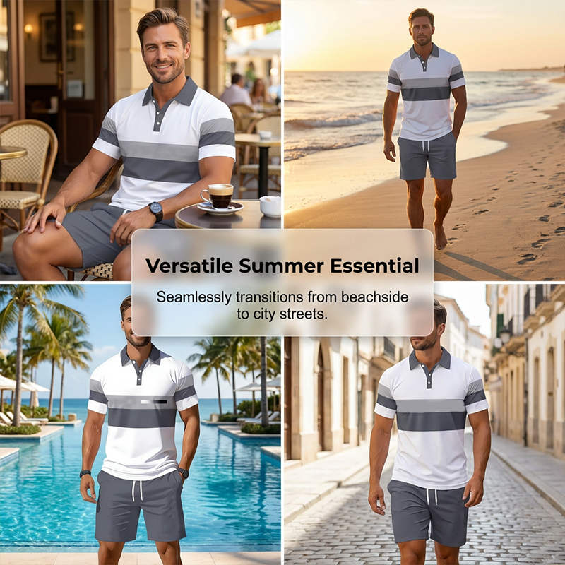 Men's Short Sleeve Casual Set