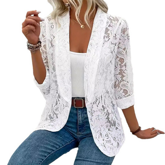 Diana Elegant Floral Lace Blazer