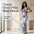 Melissa Classic Floral Print Maxi Dress