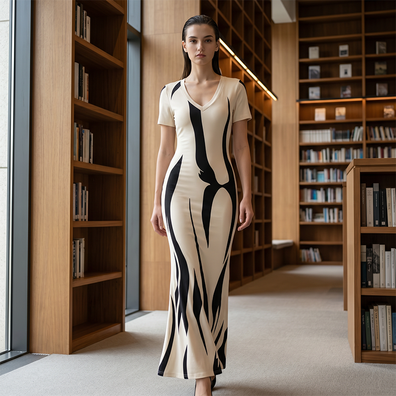 Sexy Curve‑Enhancing Ruched Dress‑Stretchy